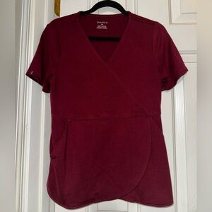 Jaanuu Burgundy Scrub Set